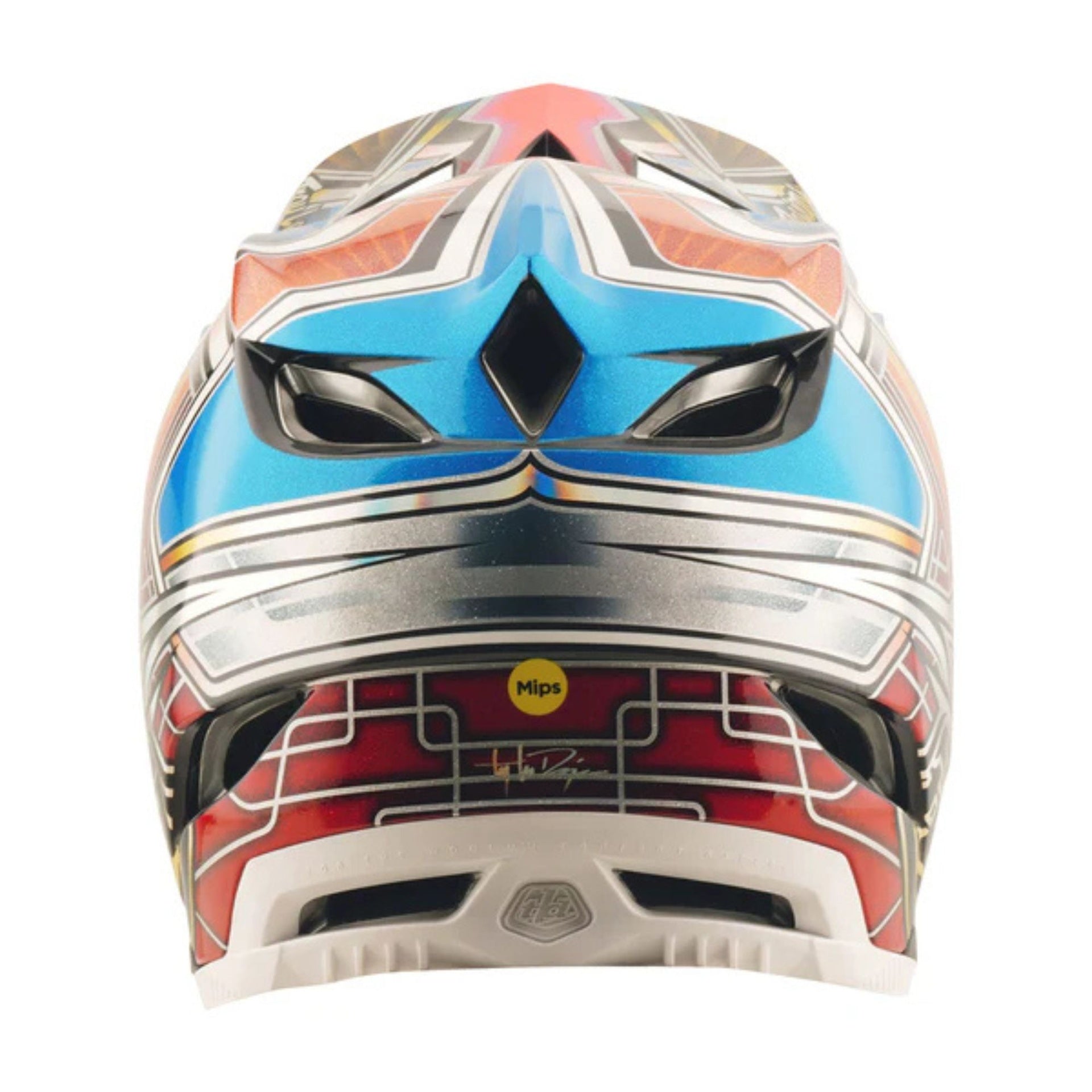 D4 Carbon Helmet; Lowrider Blue